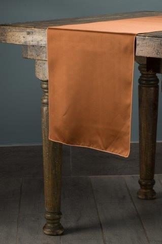 Matte Lamour Copper table runner
